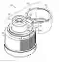 Fig. 01 - Closure with deformed wall retention of lid hinge shaft