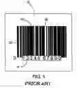 Fig. 02 - Double-sided bar code doubling as a single bar code