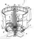Fig. 01 - Food processor with inside mounted cover-retaining means