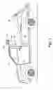 Fig. 02 - Emergency light bar mounting assembly rotatable between a horizontal deployed position and a vertical stowed position