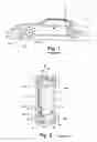 Fig. 02 - Automobile pneumatic jacking system, that has integrated safety features as well as external safety adapter, for the purpose of conveniently and safely suspending a tire off the ground for changing and/or repairing