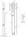 Fig. 04 - Cable barrier guardrail system with steel yielding support posts