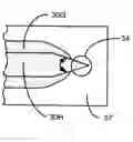 Fig. 01 - Measurement of bias of a silicon area using bridging vertices on polysilicon shapes to create an electrical open/short contact structure