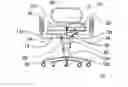 Fig. 01 - Chair having movable thigh levers