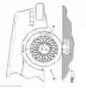 Fig. 02 - Rotatable hubcap assembly with audio generating device