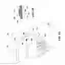Fig. 10 - Microstrip log-periodic antenna array having grounded semi-coplanar waveguide-to-microstrip line transition