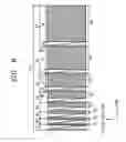 Fig. 07 - Discharge display having three electrodes formed in a partition-wall plate of the display
