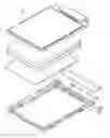 Fig. 01 - Liquid crystal display with frame stopper blocking liquid crystal panel