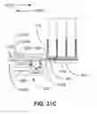 Fig. 103 - Electrical contacts connecting storage magazine to docking station in a data storage library having non male/female-type pin-engaging-pad cooperation