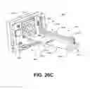 Fig. 78 - Electrical contacts connecting storage magazine to docking station in a data storage library having non male/female-type pin-engaging-pad cooperation