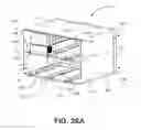 Fig. 84 - Electrical contacts connecting storage magazine to docking station in a data storage library having non male/female-type pin-engaging-pad cooperation