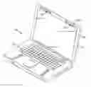 Fig. 01 - Laptop with integral lighting device