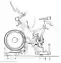 Fig. 01 - Exercise machine with device for handling on wheels