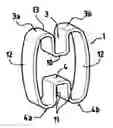 Fig. 01 - Intervertebral implant with two shapes