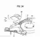 Fig. 35 - Disk transfer mechanism, and disk drive device