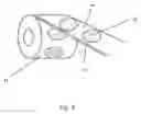 Fig. 03 - Method of bonding cable harnesses adhesively to substrates such as the interior
decorative components of a passenger car, especially roof lining, door side part and boot lid