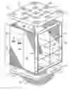 Fig. 01 - Lightweight stackable horizontal dispensing container with braces