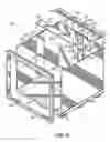 Fig. 11 - Lightweight stackable horizontal dispensing container with braces