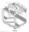 Fig. 12 - Lightweight stackable horizontal dispensing container with braces