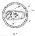 Fig. 10 - Container end closure with pull tab