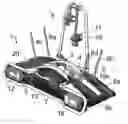 Fig. 01 - DEVICE FOR UP AND DOWN TILTING OF A LOAD CARRIER ATTACHED AT A VEHICLE