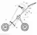 Fig. 01 - Propping structure of a golf trolley