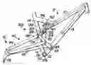 Fig. 01 - Bicycle rear wheel suspension system with controlled variable shock rate