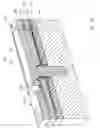 Fig. 25 - Nozzle arrangement with an ink ejecting displaceable roof structure