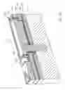 Fig. 29 - Nozzle arrangement with an ink ejecting displaceable roof structure