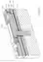 Fig. 35 - Nozzle arrangement with an ink ejecting displaceable roof structure