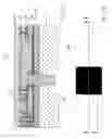 Fig. 38 - Nozzle arrangement with an ink ejecting displaceable roof structure