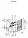 Fig. 04 - Magnetic recording/reproducing head with head elements displaced in both head width and lamination directions