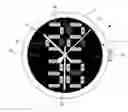 Fig. 01 - Display unit with decorative effects for a portable instrument, such as a watch