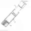 Fig. 01 - Container for liquid, solid, paste or powder cosmetic product with retractable applicator element