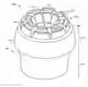Fig. 01 - Cap with revolving body for a dermal tissue lancing device