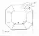 Fig. 03 - Modified princess cut diamond having hearts and arrows pattern and method