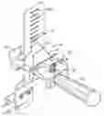Fig. 01 - Support with locking device for a barbecue grill cover
