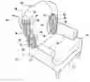 Fig. 01 - Compactly foldable wingback chair