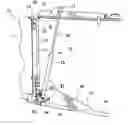 Fig. 01 - Surface sweeping machine with a dump door and chute actuating mechanism