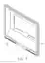 Fig. 06 - Flat panel display subassembly having speaker secured by integrated securing structure
