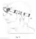 Fig. 13 - Hands-free flashlight suspended from neck of user