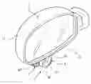 Fig. 01 - Auxiliary lamp on side view mirror of vehicle