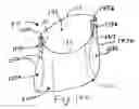 Fig. 11 - Disposable absorbent article having barrier cuff strips