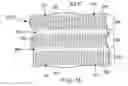 Fig. 13 - Disposable absorbent article having barrier cuff strips