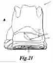 Fig. 23 - Enhanced sole assembly with offset hole