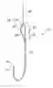 Fig. 01 - Fishing hook and method for attaching a snell to a fishing hook