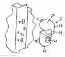 Fig. 01 - COMPUTER LOCK AND CORRESPONDING SECURITY HOLE PATTERN