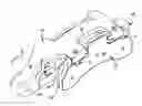 Fig. 01 - Support bracket for an internally abutted brake pad and a hanging brake pad