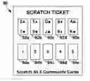 Fig. 01 - METHOD OF PLAYING A POKER-TYPE SCRATCH TICKET GAME