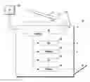 Fig. 01 - Multifunction office device enabling input scanning before entering machine instructions